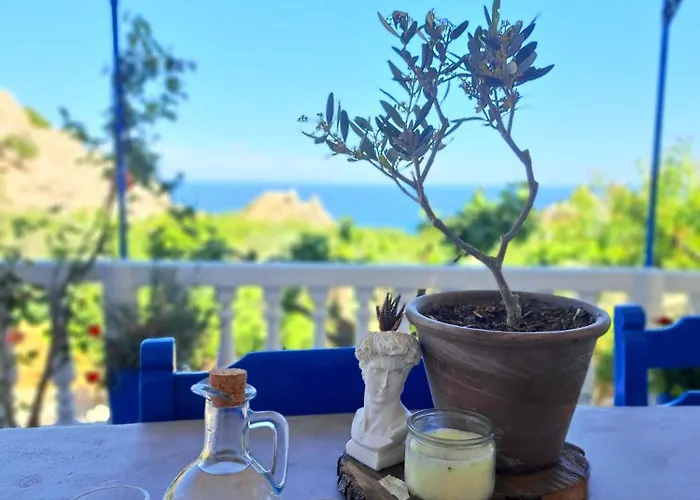 度假居 Aegean Serenity - Sea View Retreat 阿彻奇洛斯